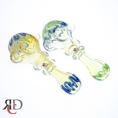 GLASS PIPE FUMED & RIM GP5595 1CT GLASS PIPE FUMED & RIM GP5595 1CT